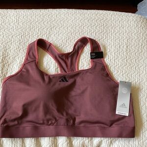 Adidas Aeroready Sports Bra 3x color Quiet Crimson
